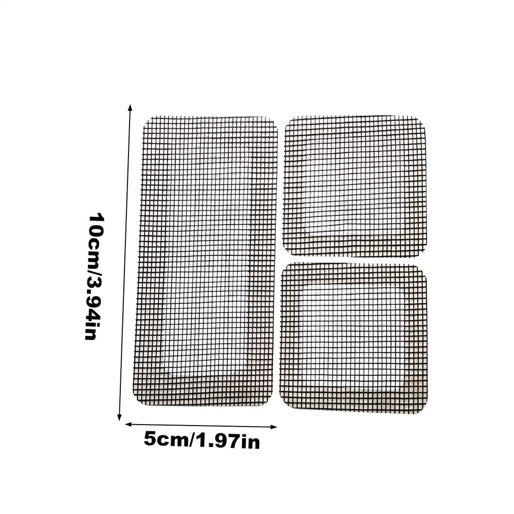 Screen Tape 11Pcs Self-Adhesive Mesh Patch Easy-to-Apply Waterproof Window Screen Repair Tape DIY Protector Strip