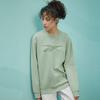 Reebok Round Neck Knitted Pullover Printed Long Sleeve Sweatshirt Unisex Sweatshirt Green 223RMS305UGL2