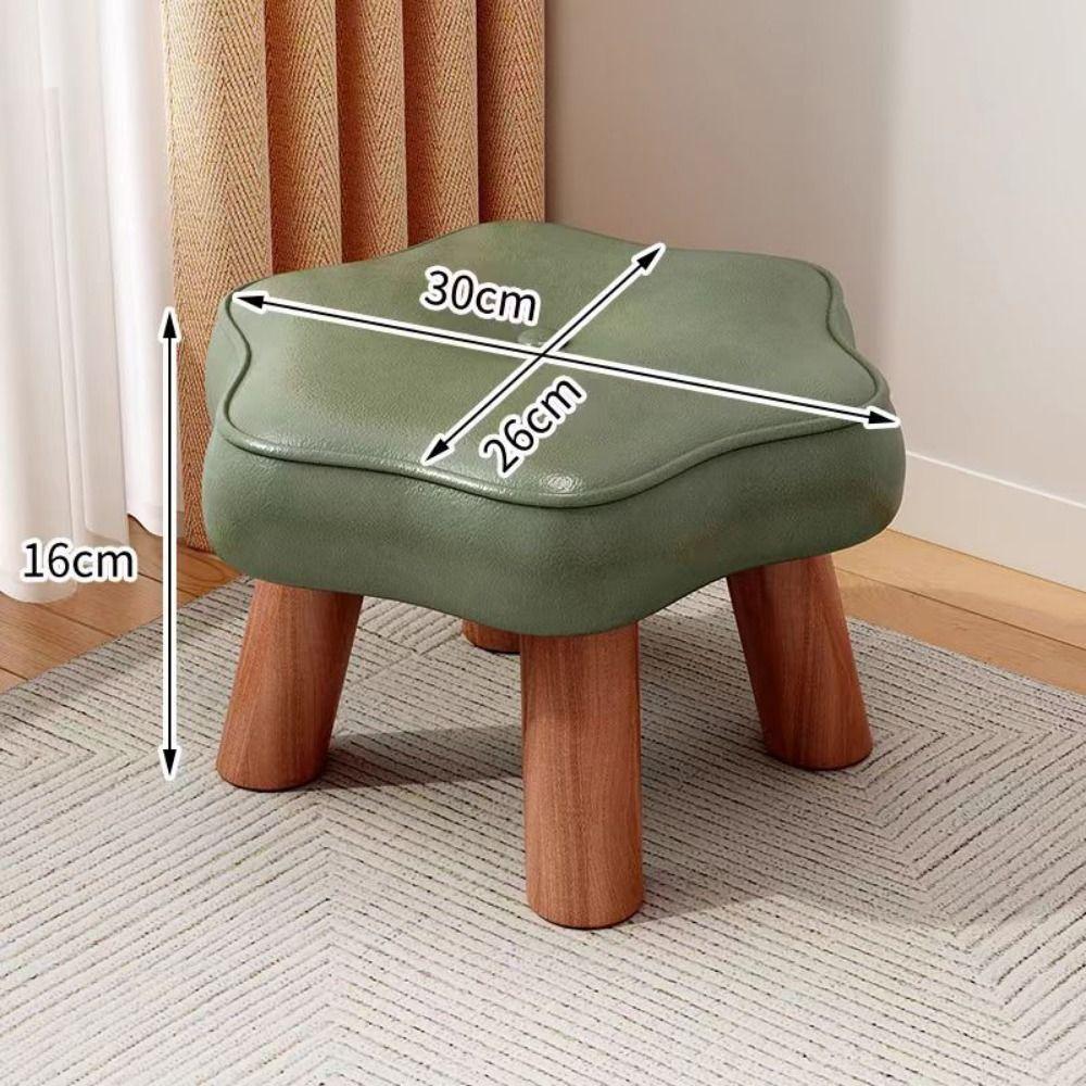 Soft Low Seat Non-Skid Multifunctional Small Footrest Creative Shoe Changing Chair  Living Room