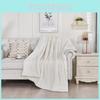 Plain Design Plush Throw Blanket Made Of Polyester For Living Room And Bedroom