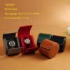 Green Submariner Leather Watch Box: Dustproof, Portable Protection for 1-3 Watches