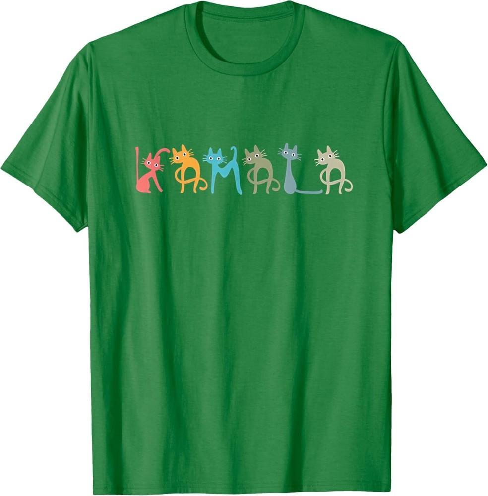 Kamala Harris Cat Lettering Positive Funny Unisex T-Shirt Unisex T-Shirt XXXL