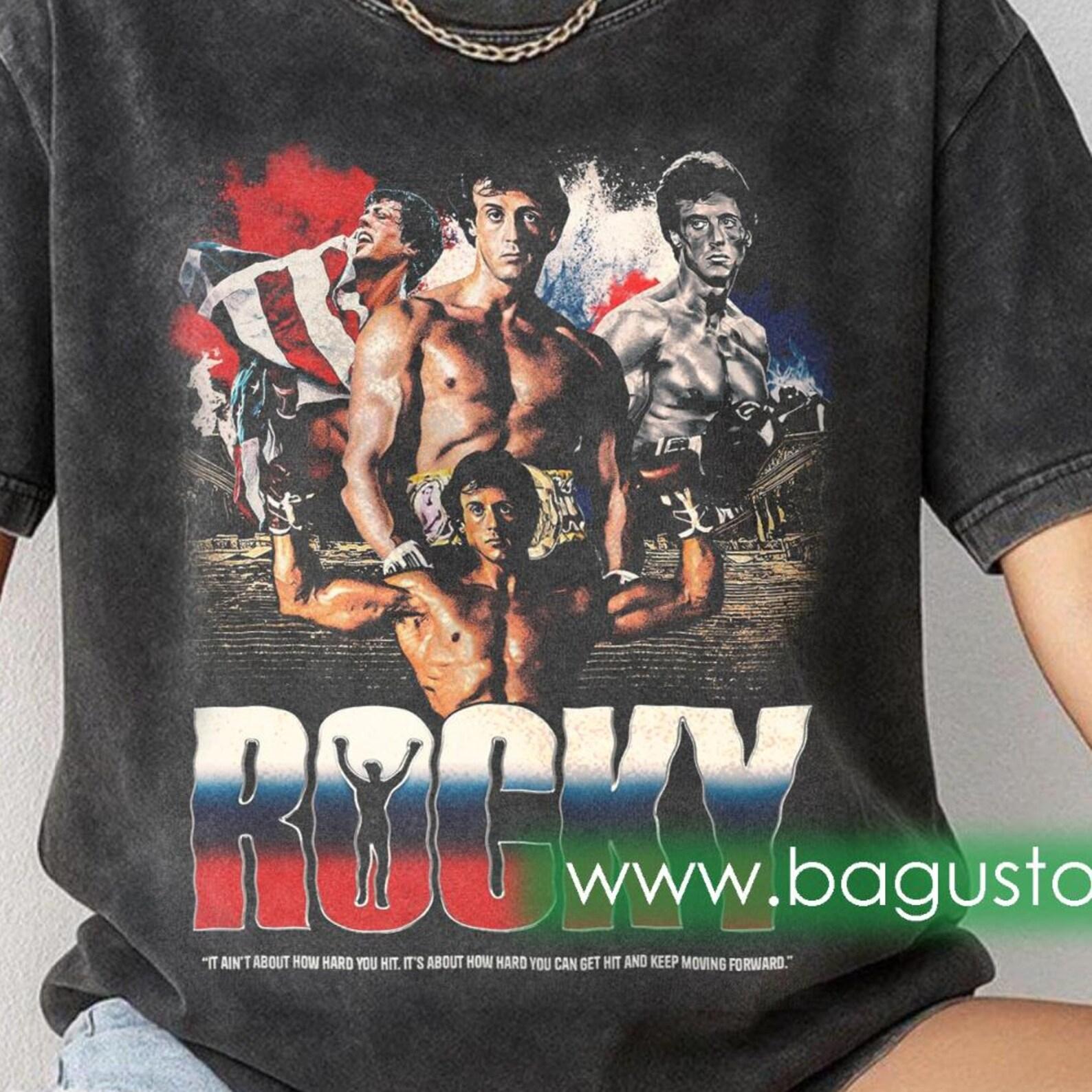 Retro Rocky Balboa Graphic T shirt S