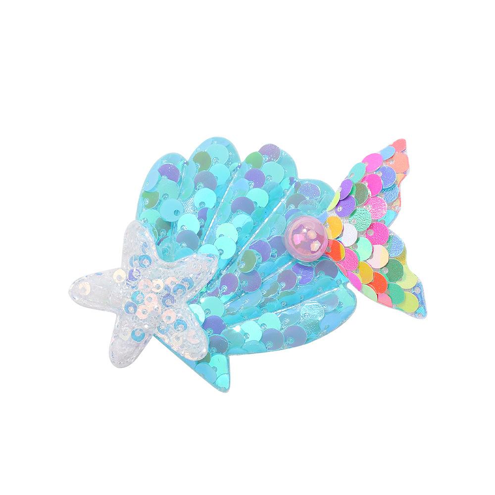 8pcs Shells Pearl Starfish Hair Clips Mermaid Princess  Alligator Hair Clips Ofr Girls Birthday Party Christmas Gift