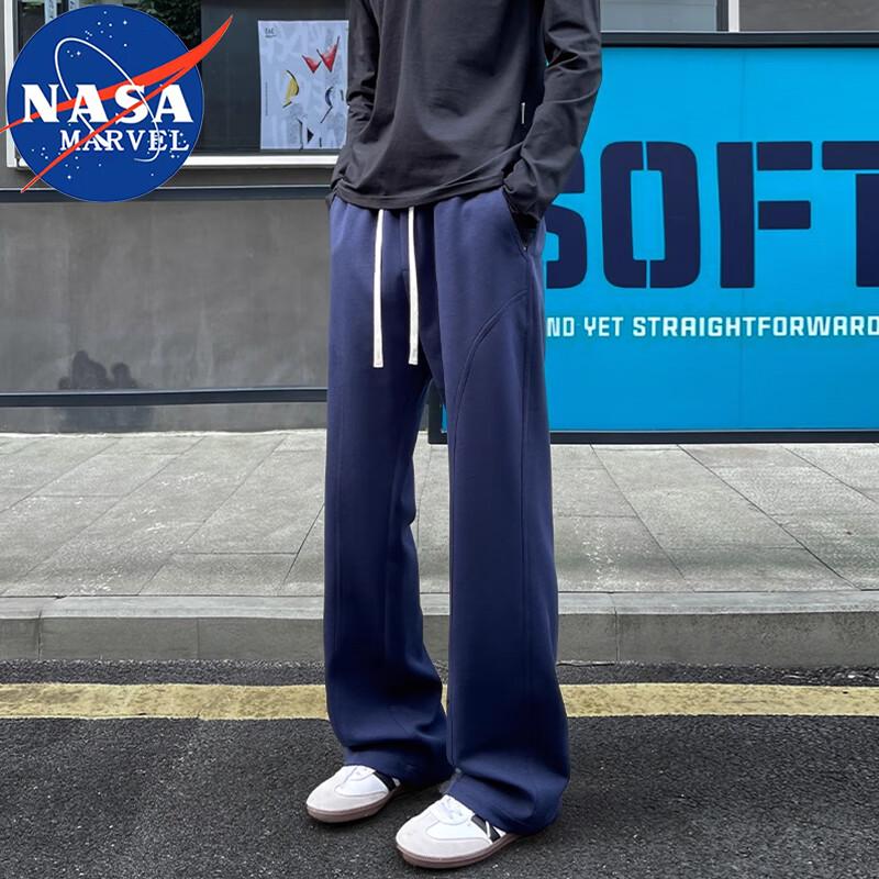 NASA MARVEL Men's American Style Straight-Leg Sweatpants