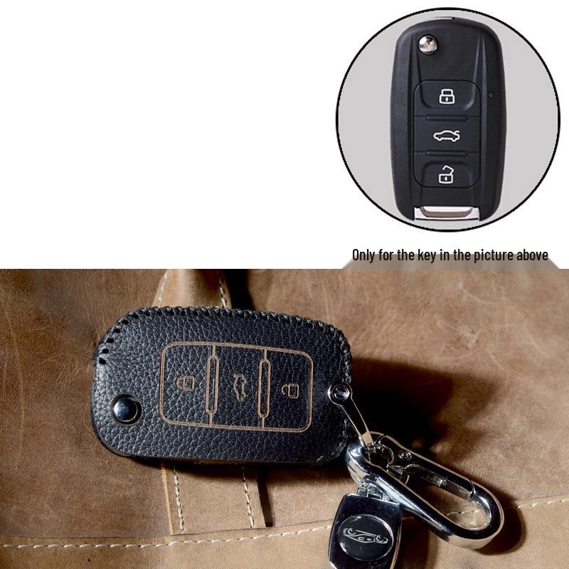 Wuling Hongguang, Zhiguang, Rongguang V Mini Top-Grain Cowhide Key Bag Buckle
