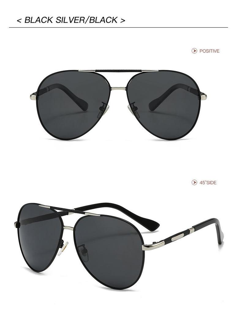 Men's Vintage Aviator Sunglasses: Polarized, Myopia-Ready, Trendy Driving Shades (Model 8851)