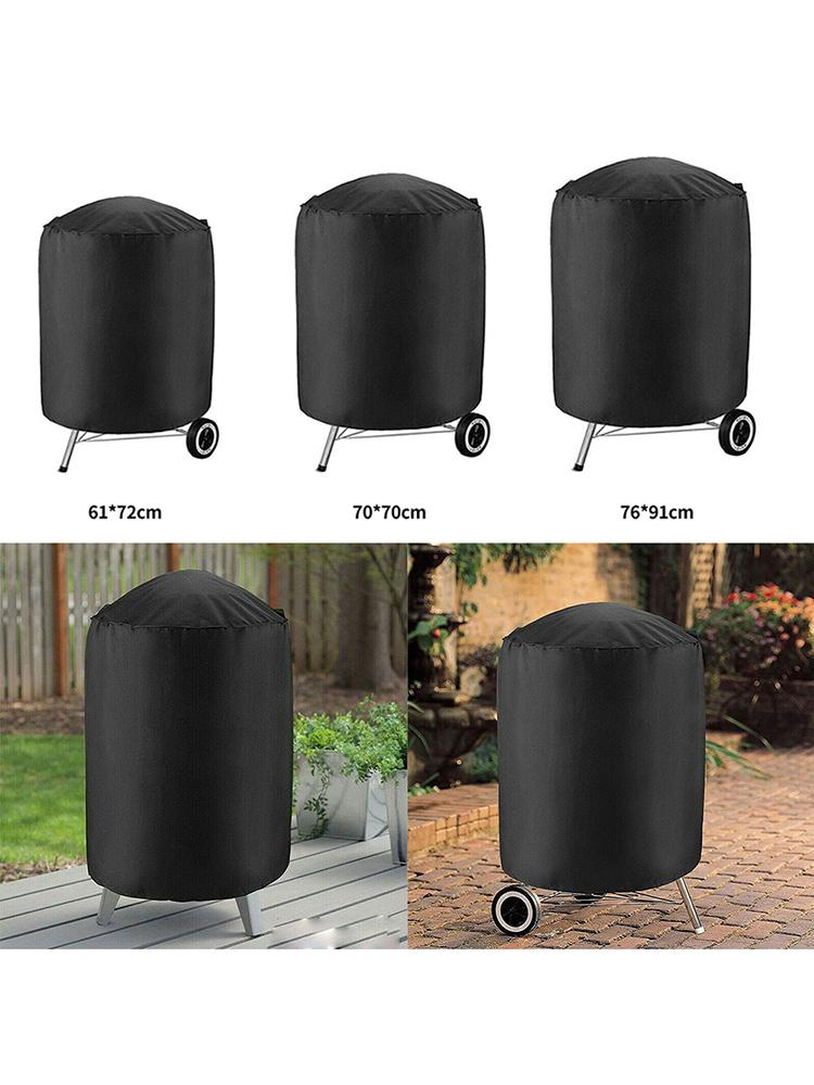 Outdoor Polyester Gas Grill Cover for Weber Q1000 Q2000 Series Patio Protection Against Rain Snow Dust and Cold Weather