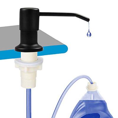 Home Badezimmer Waschmittel Verlängerungsrohr Edelstahl Lotion Spender Spülmittel Seifenspender Küchenspüle Montiert