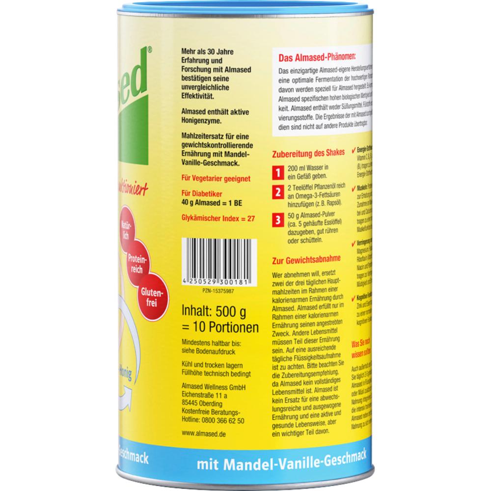 Almaced Diet Powder Almond & Vanilla Shake 500g