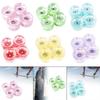 4Pcs Skateboard Wheels Flash with Bearings Wear Resistant 65mm 78A Transparent PU Smooth Repair Parts with Light Rollers