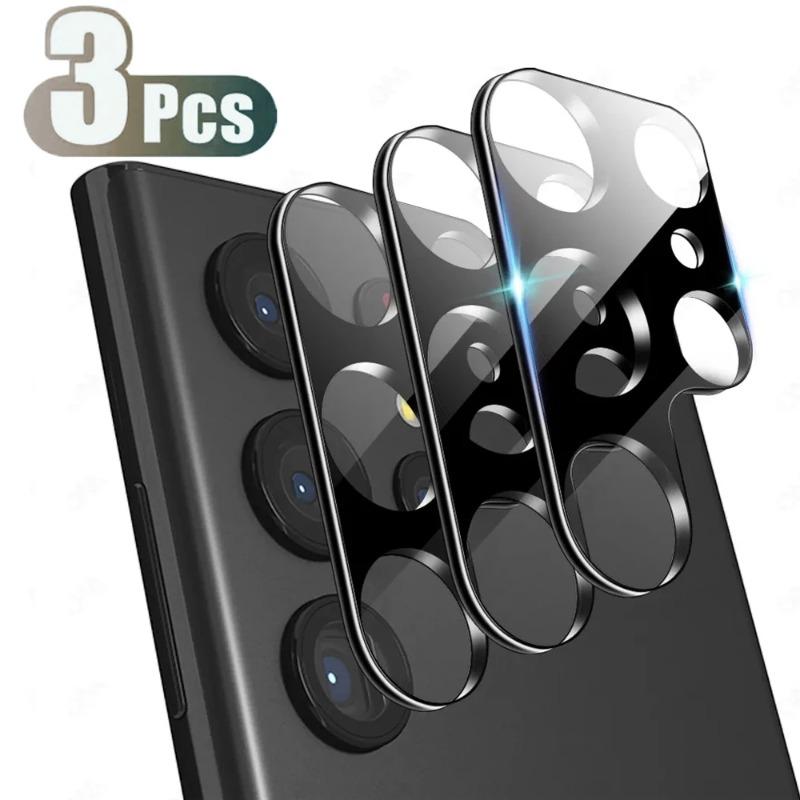 3PCS Tempered Glass Lens Protect Film for Samsung Galaxy S25 S24 S23 S22 Plus Ultra Anti-scratch Camera Cover Phone Accessorios