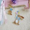 Adorable Rabbit Embroidery Patch for Phone Case or Clothing DIY Decoration