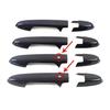 ABS Carbon Fiber Car Smart Door Handle Cover Trim For Honda Fit Jazz GK5 14-20