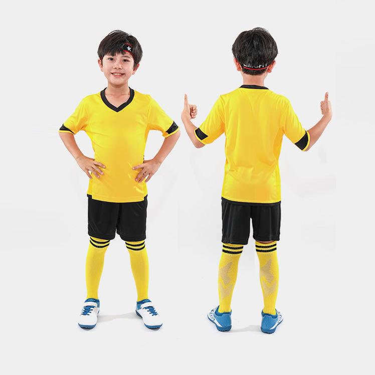 

Children S Football Suit Set, Children S Clothing Printing Training Suit Group Buying Competition Primary And Secondary School Students Children 18 жовтий