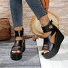 Fashion Women Fashion Wedge Sandals Summer Woman Non-slip Peep Toe Designer Shoes Casual Elegant Platform Sandals Sandalias De Mujer