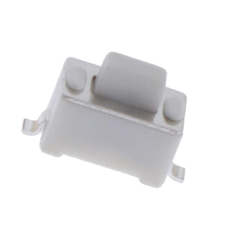 10Pcs Tact Switches Push Button Self Resetting Type Microswitch White Button Microphone Caps Microswitch Button Enduring