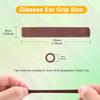 Ear Cushion, Anti-Slip Elastic Comfort Eyeglasses Temple Tips Sleeve, Soft and Well-Fitting Glasses Ear Grip, Knitting Eyeglass Arm Cushion