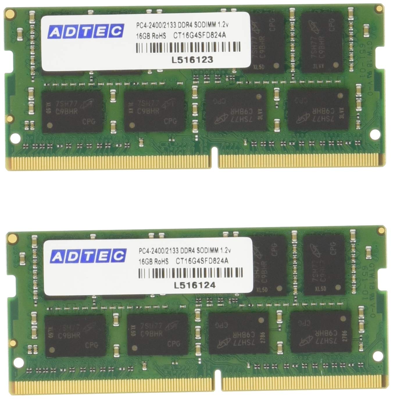 

Adtech 260pin 16GB x 2 6 year warranty notebook JEDEC compliant ADS2133N-16GW DDR4-2133 SO-DIMM