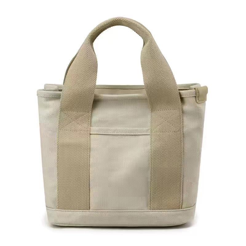 Japan Light Luxury Exquisite Rakuten High-Grade Canvas Bag Bento Bag Handbag Thousand Layer Bag Simple Hand Bag