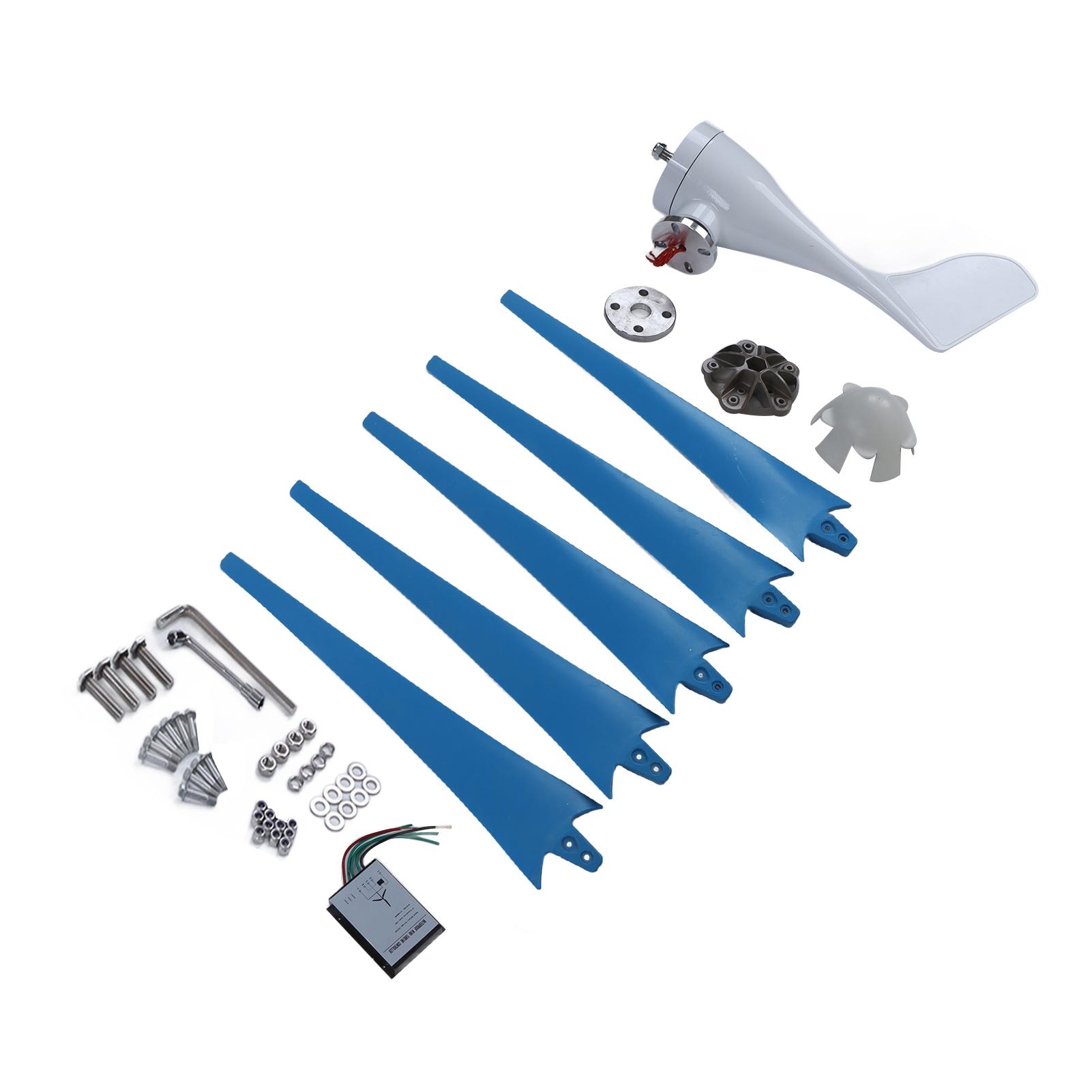 

Wind Turbine Generator 400W 5 Blades 3 Phase AC Permanent Magnet High Efficiency Wind Energy Generator DC24V