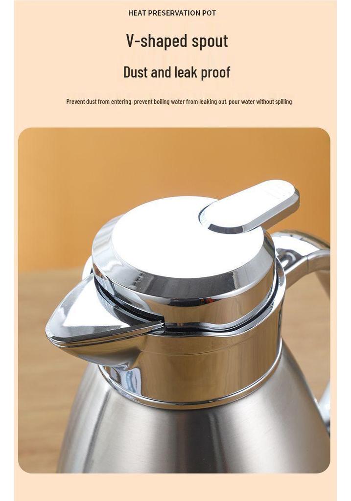 Large Capacity Stainless Steel Teapot for Home, Restaurant, or Hotel - Free Shipping