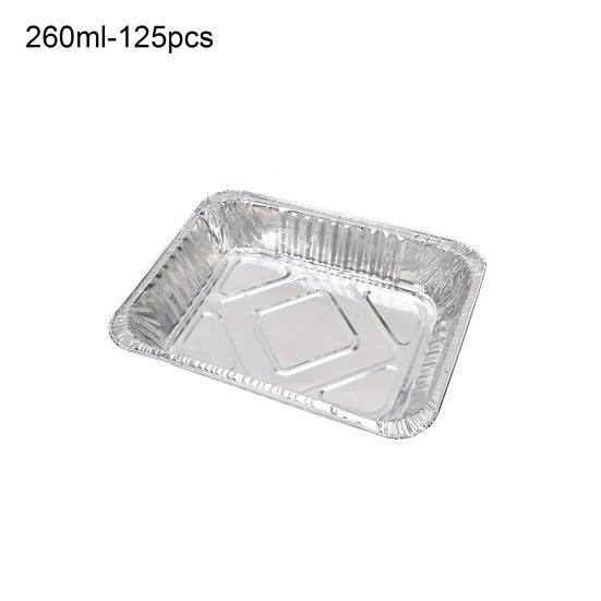 

антидеформационная герметичная сковорода из алюминиевой фольги, пищевая упаковка на вынос, противни для сбора жира, кухонные принадлежности 260ml