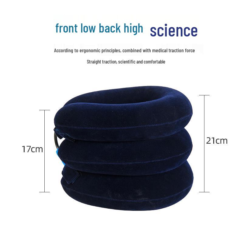 Luxury Portable Full-Velvet Inflatable Cervical Traction Neck Brace