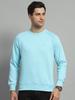Men Regular Fit Blue Sweatshirt