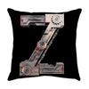 Luxury Home Decor Pillow Cover Car Living Room Sofa Cushion Cover Mechanical Style Letter Pattern Cushion Cover