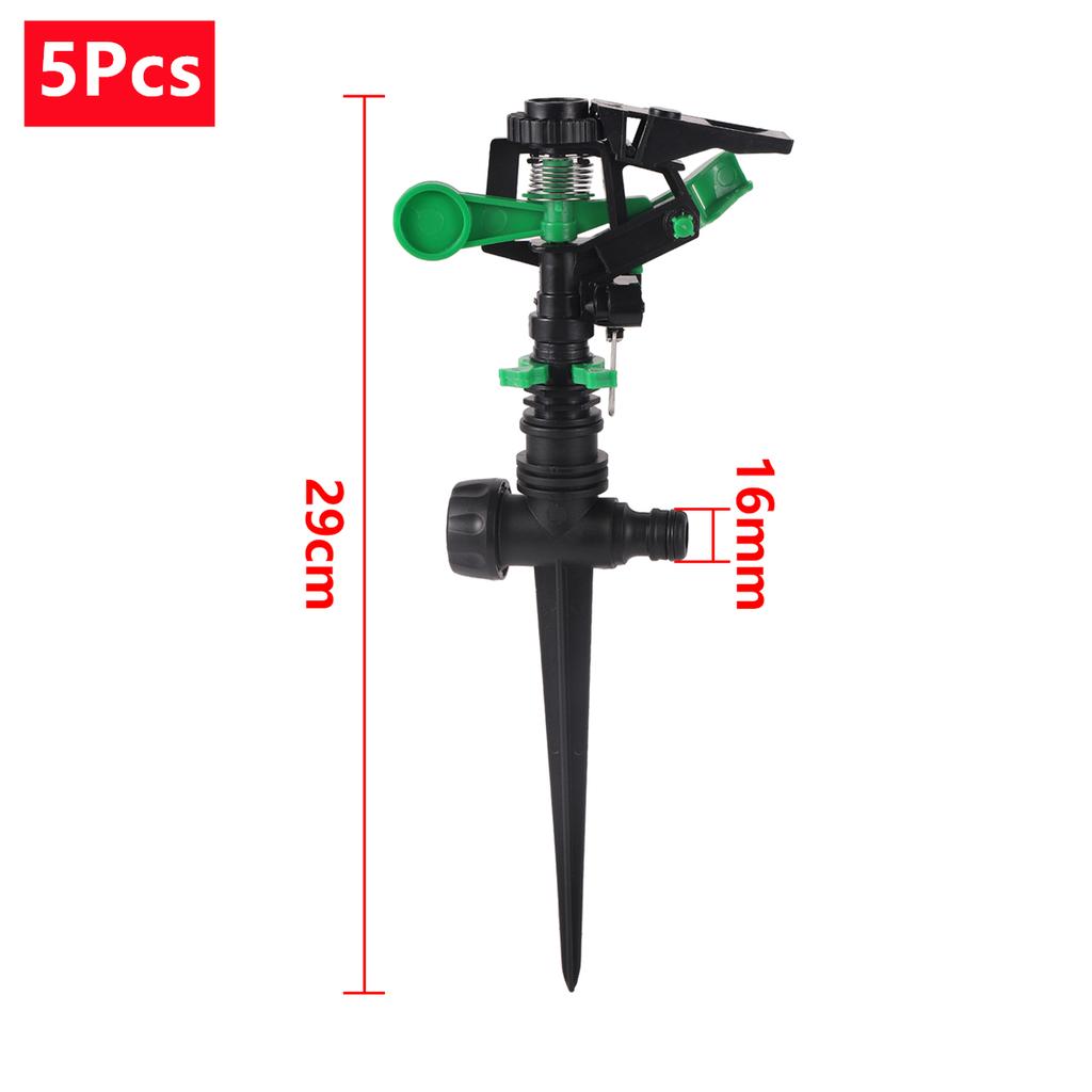 1/2" Male Thread Controllable Angle Rocker Nozzle With 3-Kinds Bracket Kits Garden Irrigation Landscaping Adjustable Sprinkler