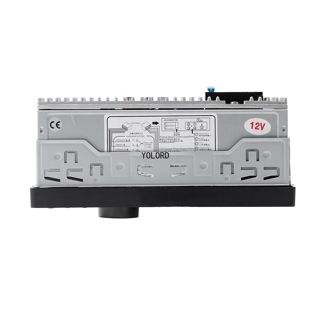 Autoradio 1 DIN 4 Pollici Pulsante Luce Colorata Bluetooth Musica Vivavoce Lettore MP5 TF USB Ricarica Telecomando Audio ISO