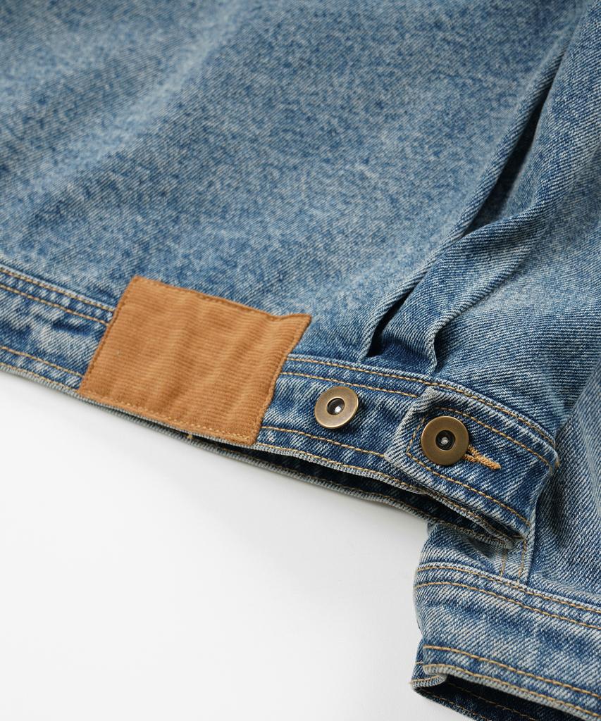 Frizmworks Gewaschene Denim Truckerjacke _ Blau