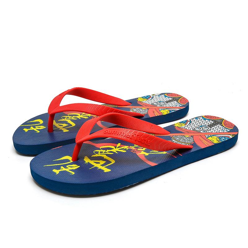 Flip-flops men's trendy pinch slippers non-slip soft-soled men's beach sandals summer new men's shoes