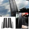 6x For Dodge Charger 2011-2021 Window Pillar Posts Carbon Fiber Style Trim Cover
