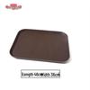 Non-slip Rectangular Plastic Serving Tray - Round Model for Restaurants, Hotels, and KTVs