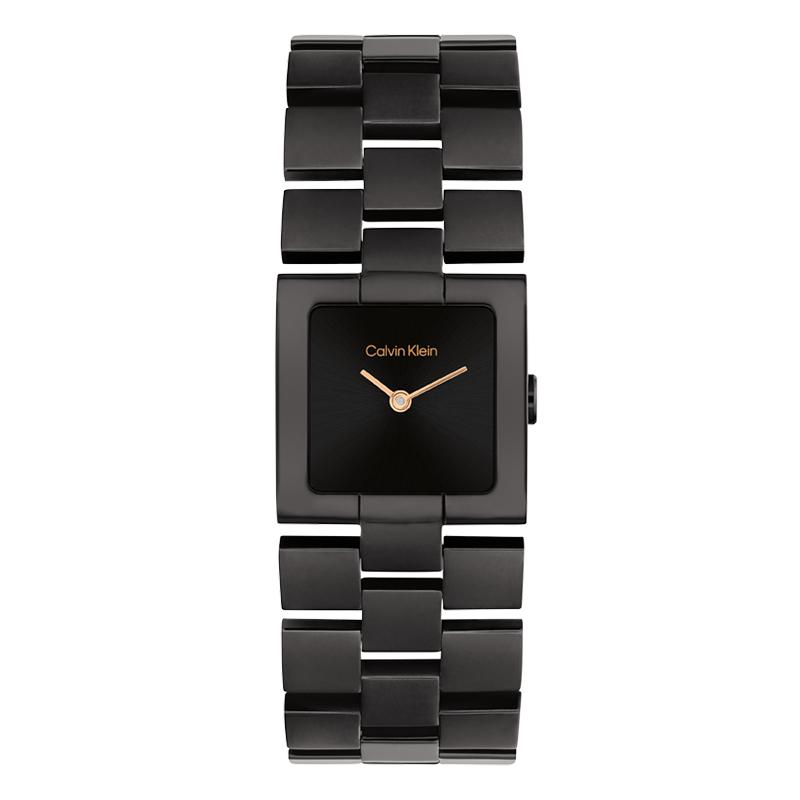 

Calvin Klein Quartz Watch Steel Band Black Dial Fashion Waterproof Women watches 25100091CK 25100091-1 Black
