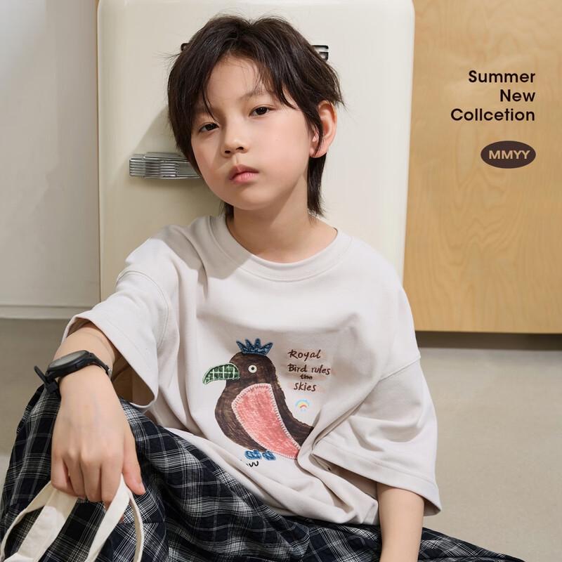 Chenchen Mom Series Cartoon Animal Half Sleeve T-Shirt 150