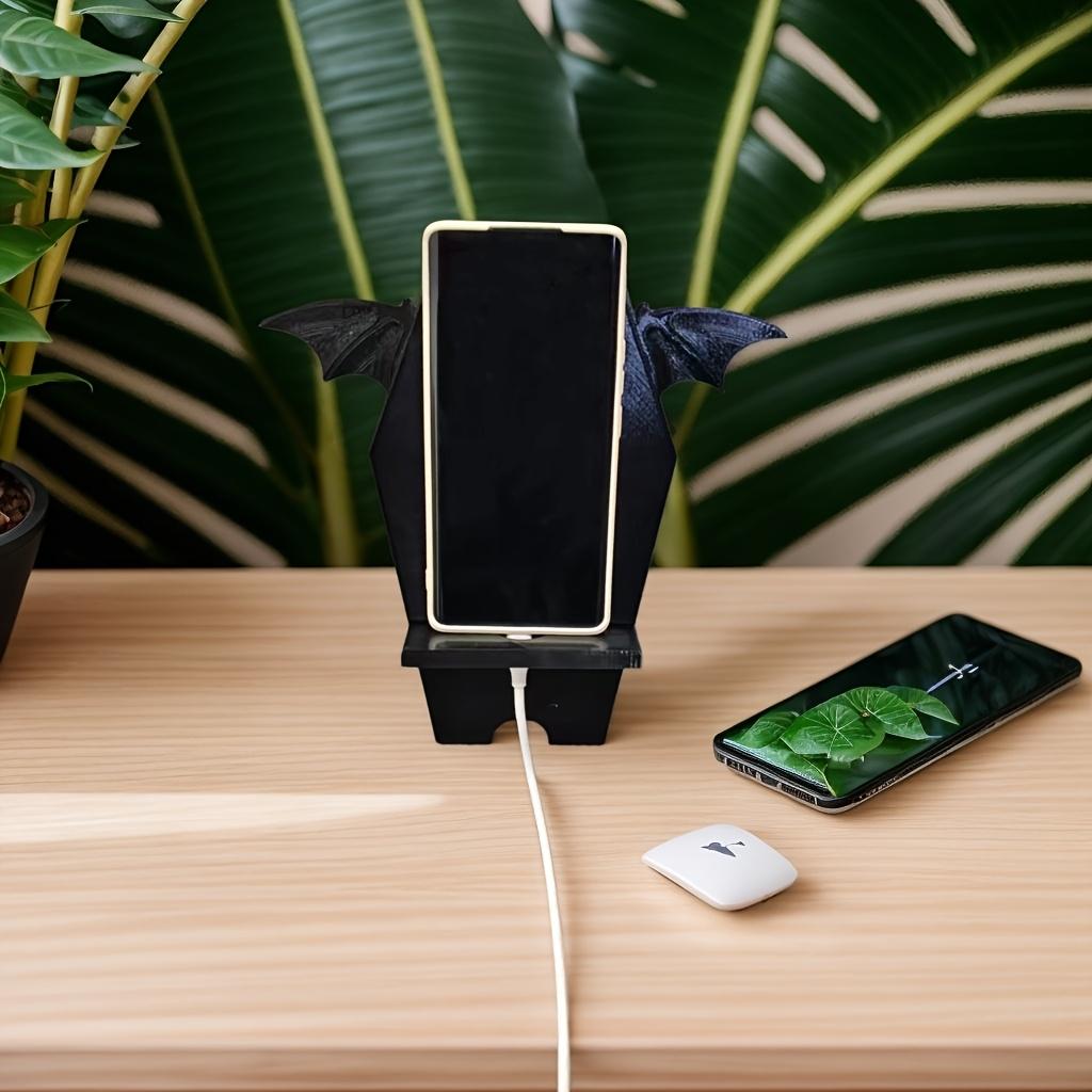 Art Deco Style 3D Printed Bat Phone Holder - Detachable Portable Multi-functional for Smartphones Halloween phone accessories