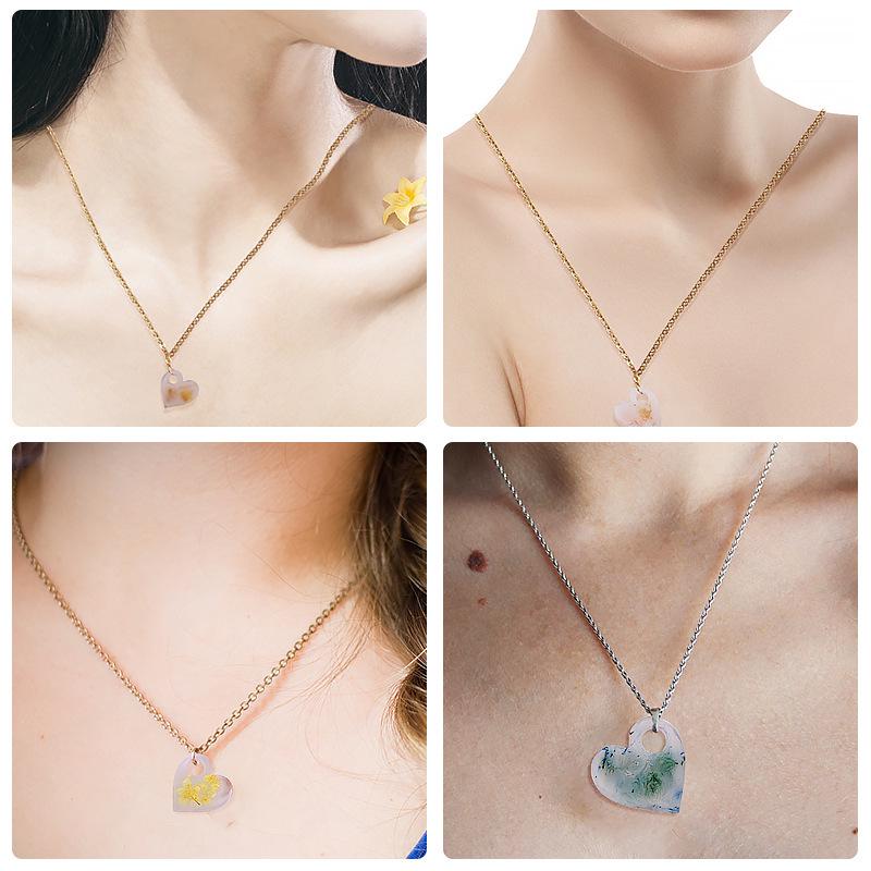 Heart-Shaped Silicone Mold for DIY Resin or Chocolate Valentine's Pendants