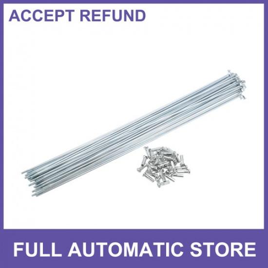 

1 Set 14G 293mm Length Bicycle Spokes Nipple Galvanized