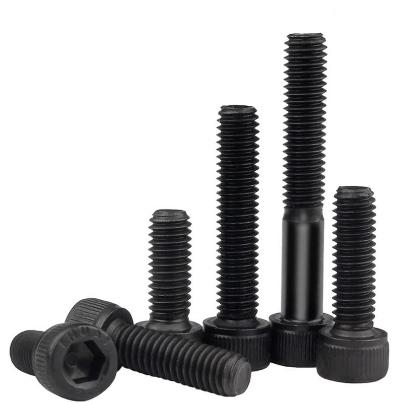 DIN912 M8 Grade 12.9 Hex Socket Head Cap Screws, Half Thread, Black Oxide