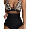 European & American Sexy Mesh Deep V One-Piece Swimsuit for Women
