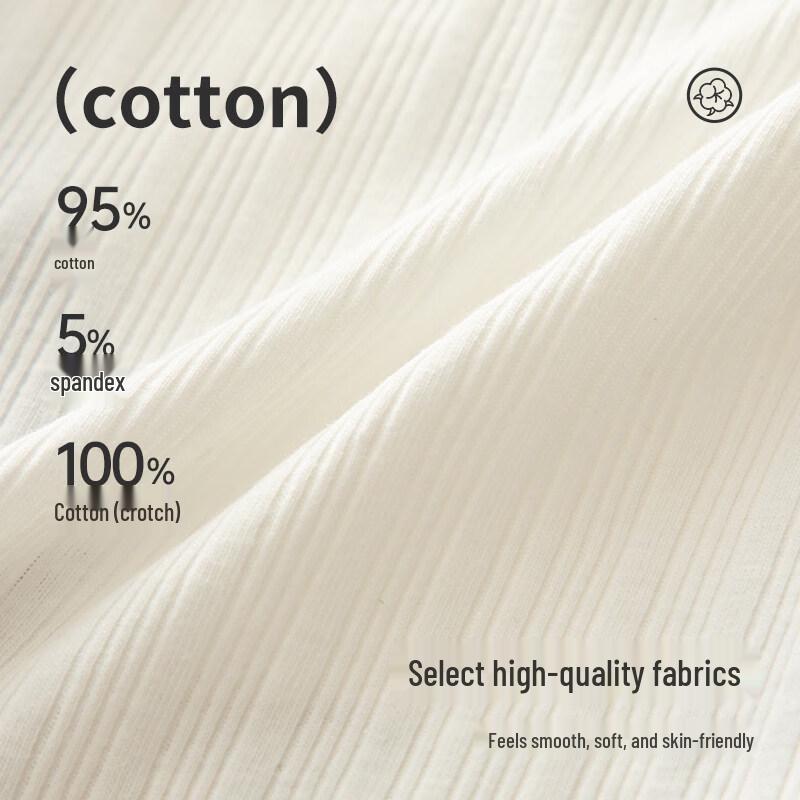 Yuzhaolin Women's Pure Cotton Antibacterial Mid-Waist Briefs