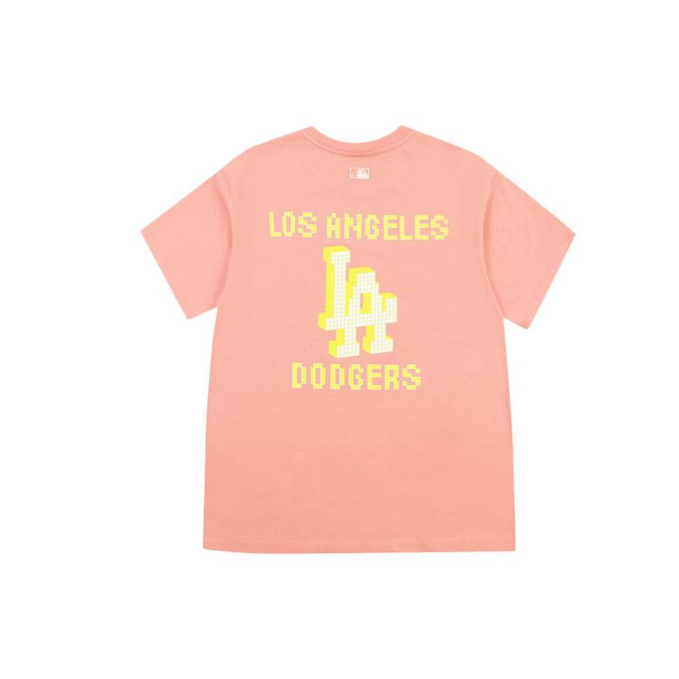 New MLB Los Angeles Dodgers T Shirts Unisex Pink 31TSN5131-07P