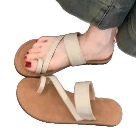 Retro Casual Platform Cover Toe Slippers Women's 2025 New Summer Seaside Vacation Casual Beach Sandals Drag