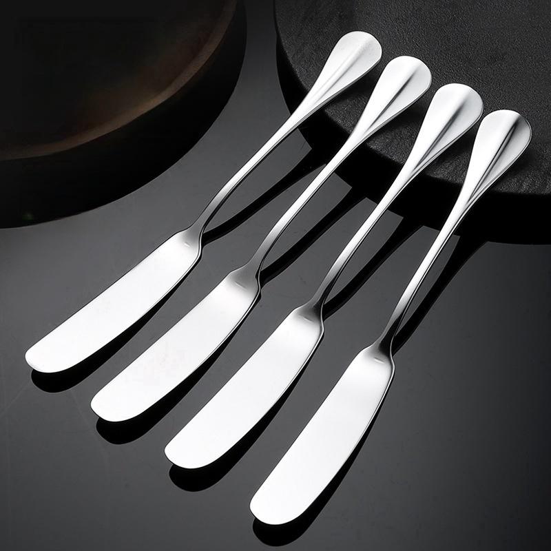 Multifunctional Cheese Butter Knife Dessert Knife Stainless Steel Jam Knife Cutlery Toast Wipe Cream Cheese Cutter Kitchen Tools