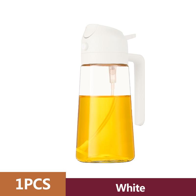 2in1 500ml Plastic Spray Oil Sprayer Bottle Spray Oil Dispenser Oil Jar Cruet BBQ Baking Roasting Picnic Kitchen Tools