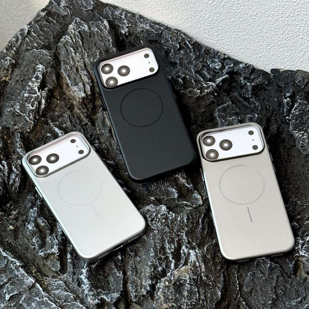 iPhone 17 Magnetic Frosted Case for 13/14/15/16 Pro Max - Solid Color, Drop-Proof, Skin-Feel Protective Cover