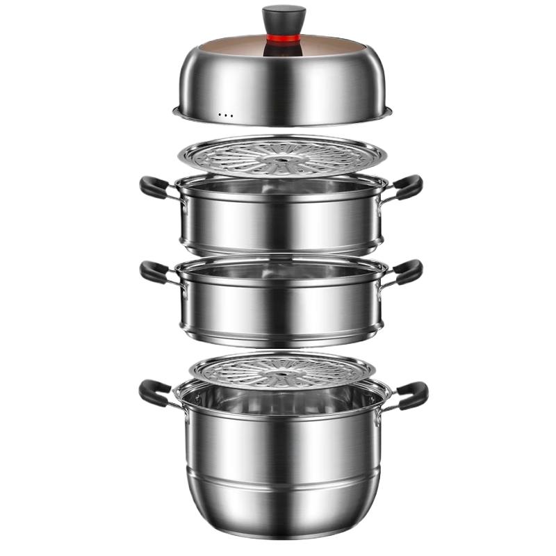 Sule 304 Stainless Steel Steamer Pot with Phenolic Handles